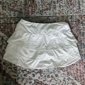 Athleta white tennis skirt